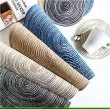 Tapetes de Mesa com Formato Redondo Jogo de Mesa Material de linho Função decorativa Trivet Acessórios de mesa de Design Moderno