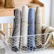 Tapetes de Mesa com Formato Redondo Jogo de Mesa Material de linho Função decorativa Trivet Acessórios de mesa de Design Moderno