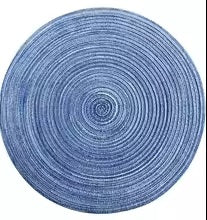 Tapetes de Mesa com Formato Redondo Jogo de Mesa Material de linho Função decorativa Trivet Acessórios de mesa de Design Moderno